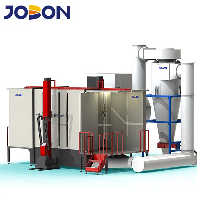 Fast Color Change Booth PVC Material Big Cyclone Two Stage Recovery System