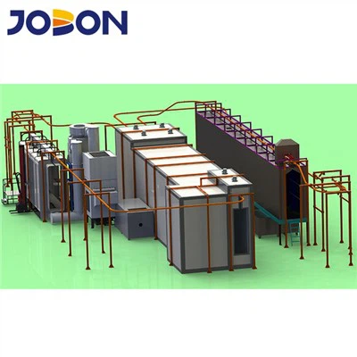 สายการเคลือบผงอัตโนมัติโดยไม่มีการปรับสภาพสำหรับผลิตภัณฑ์โลหะ