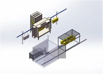 สายการเคลือบผงไฟฟ้าสถิตด้วยตนเองแบบกำหนดเอง